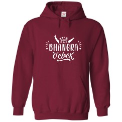 It's Bhangra O'Clock Shadi Punjabi Bhangra Print Unisex Kids & Adult Pullover Hoodie									